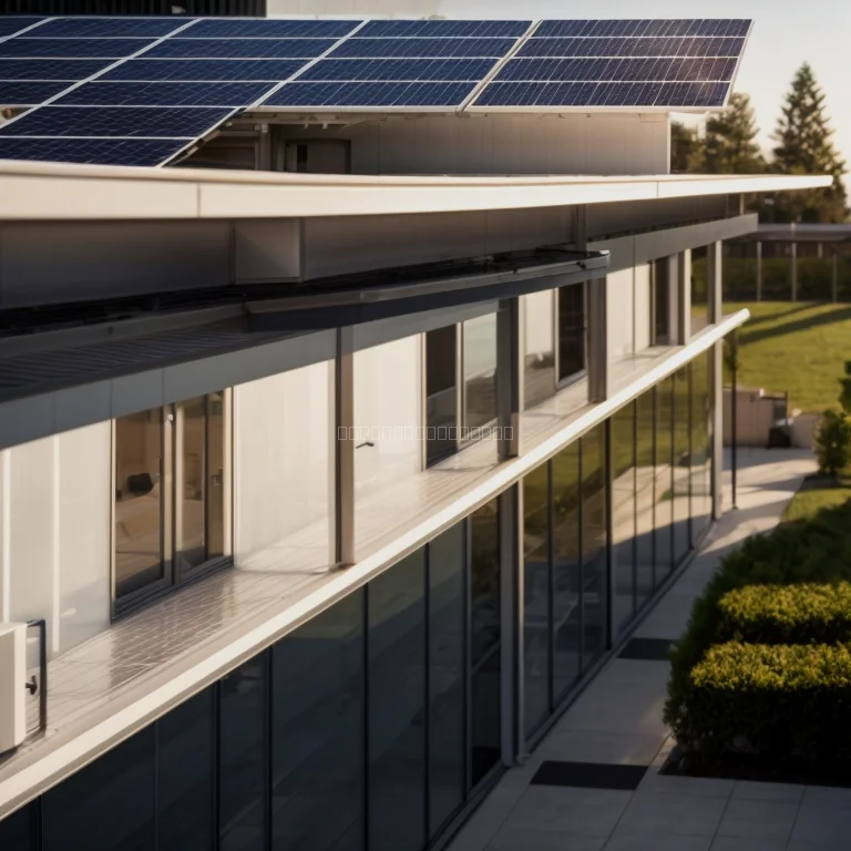 Techniker montiert Solarpanels auf einem Hausdach